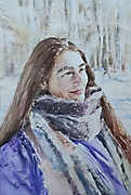 Katarzyna Bukowska_La fille_akwarela_56 x 38 cm