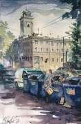Odessa, watercolor on paper 18,5 x 28,5 cm, 2013