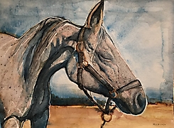 Akwarela,30x40,Sen,2020