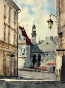 akwarela,Lublin,40x29