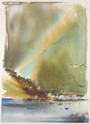 Pejzaz alpejsk, akwarelai 55x35,-2013