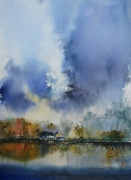 Warmiński relax, akwarela, 70x50cm, 2015, #009