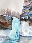 Zamrozony strumen, 50x40 cm